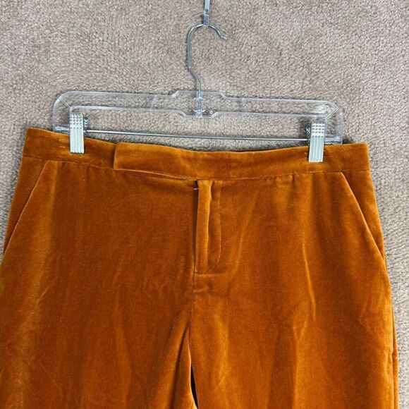Equipment Burcet Pants Womens Size‎ 6 Sugar Almond Velvet Skinny Ankle Trouser - Picture 3 of 12